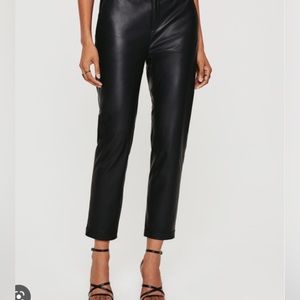 DANIER Black Leather Trousers 8